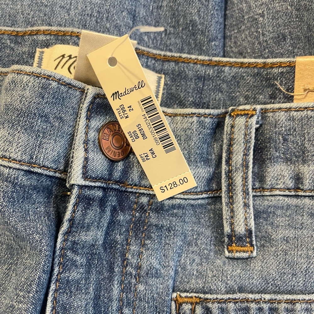 NWT Madewell Wide Leg Crop Sailor Jeans - Picture 2 of 6